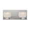 Besa Lighting Keno Vanity, White Sand, Satin Nickel Finish, 2x60W Halogen 2WF-KENOWH-SN - alternate 1
